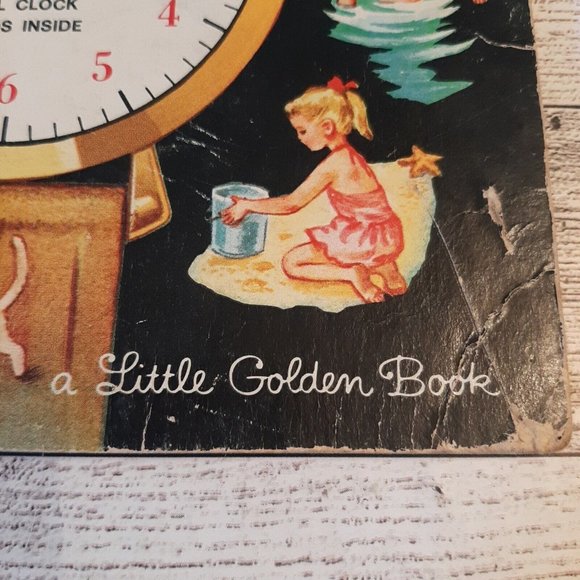 Vintage 1957 Little Golden Activity Book How To Tell Time - Picture 3 of 9